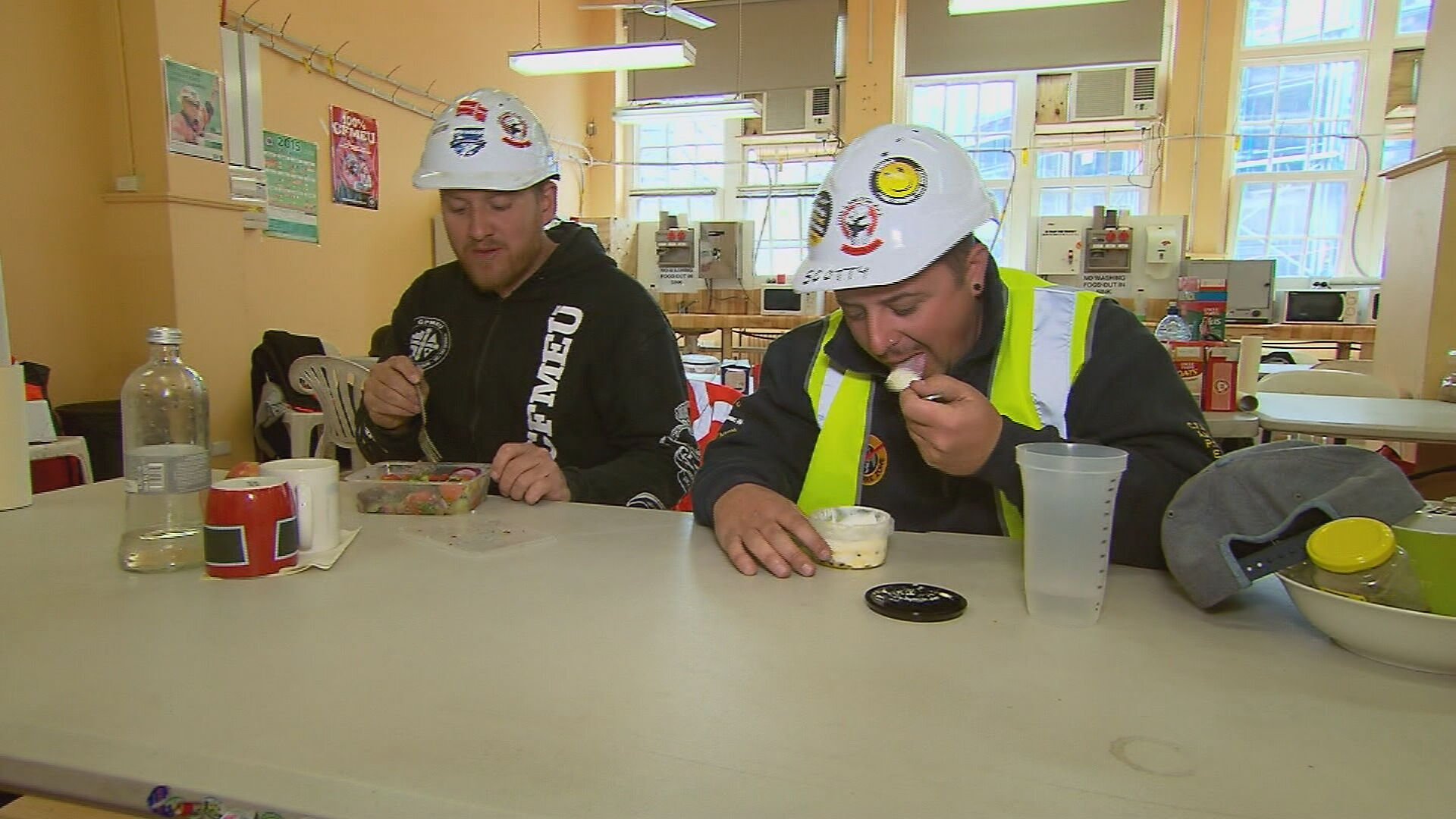 Aro Valley Builders Enjoy Smoko Feast as Work Lags